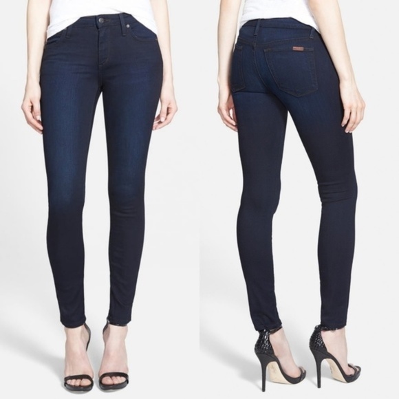 Joe's Jeans Women's Icon Skinny Ankle Jeans Mid Rise Denim Dark Wash - Picture 1 of 15